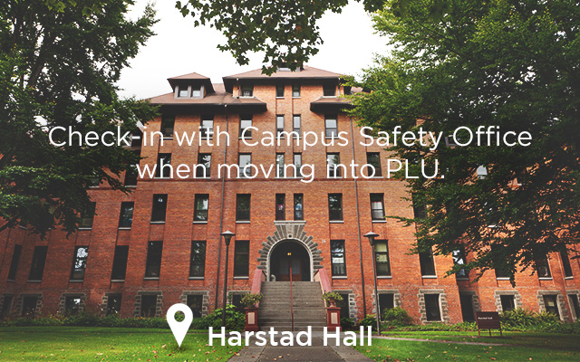 Campus Safety Office loated on the ground floor of Hardtsad Hall