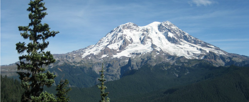 Mount Rainier in autumn