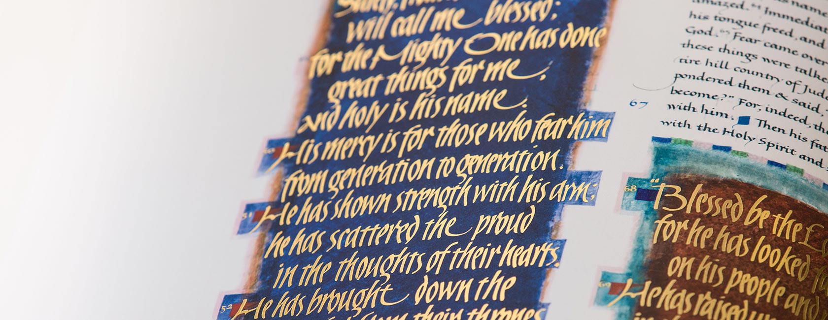 The St. John's Bible, currently on display at PLU.