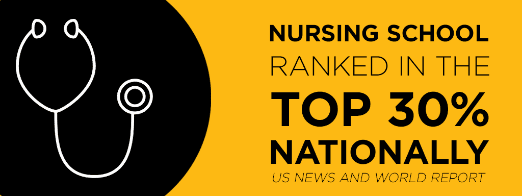 Nursing school ranked in the top 30% nationally - US News and World Report