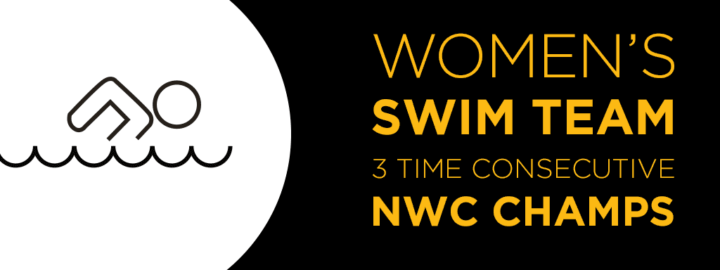 Women's swim team 3 time consecutive NWC champs