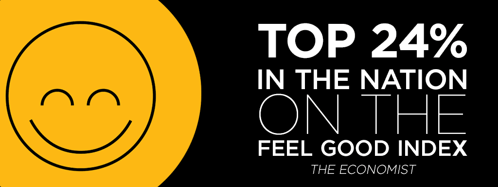 Top 24% in the nation on the feel good index - The Economist
