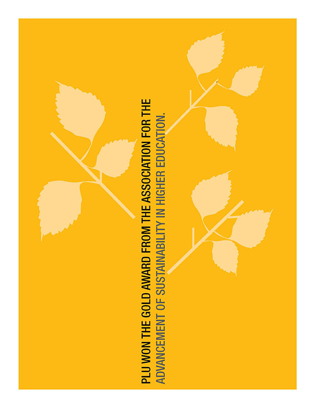 sustainability-award PLU won the gold award from the association for the advancement of sustainability in higher education