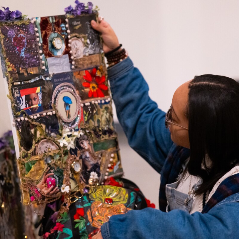 PLU Business and Art major Autumn Thompson poses for a portrait for her Senior Spotlight article