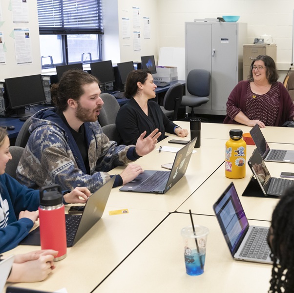 Students in a classroom