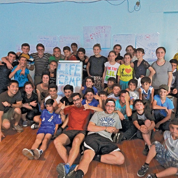 Student in a classroom