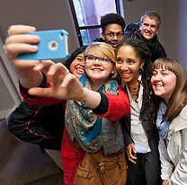 Students taking a selfie