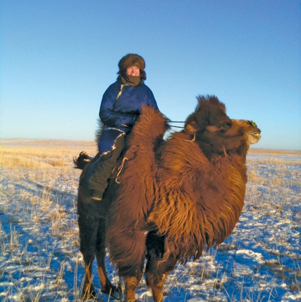 Student on a camel