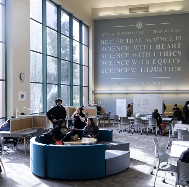 Students in a lounge