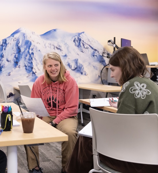 Student’s work together in Tina Saxowsky’s CHEM 405 class titled “Biochemistry II