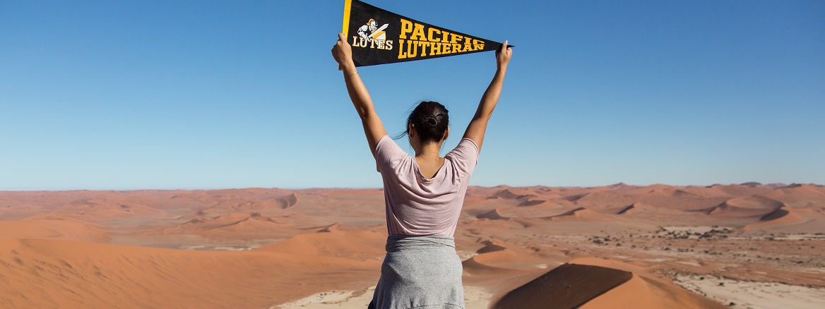 PLU sign in the dessert of Namibia