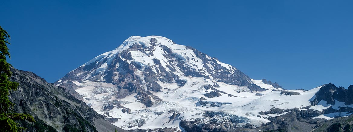 A view of Mount Rainier.