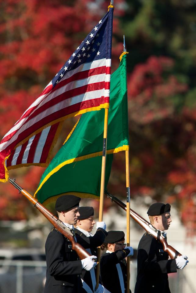 Color Guard at PLU Color Guard at PLU