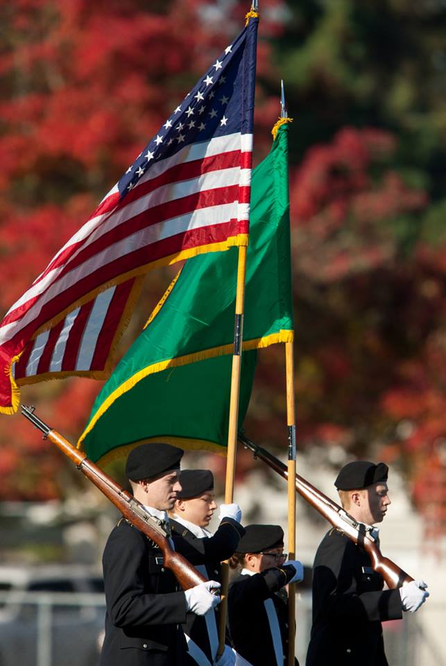 Color Guard at PLU