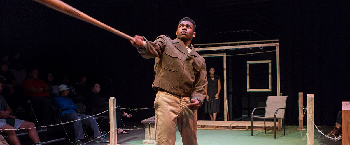 Fences by August Wilson preformed in the Studio Theater at PLU (Photo: John Froschauer/PLU)