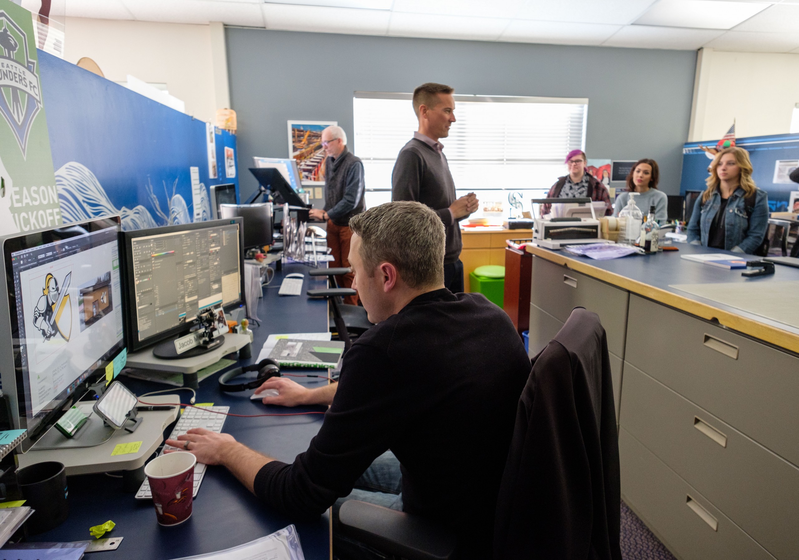 Field trip to Supergraphics in Seattle, Monday, Oct. 29, 2018. (Photo/John Froschauer)
