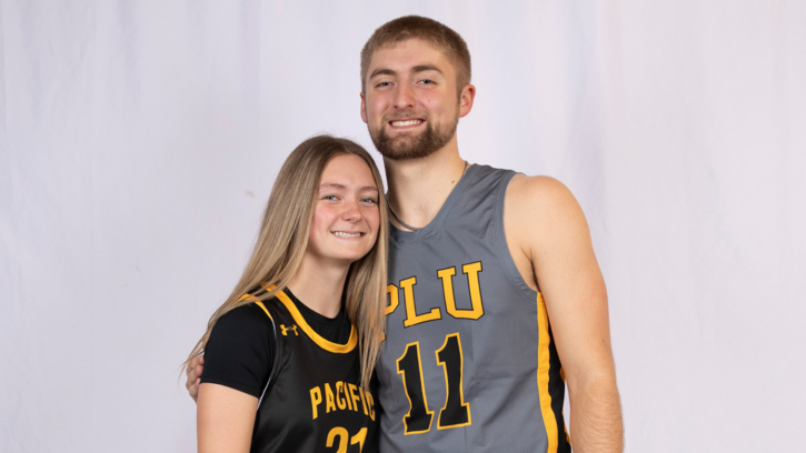 Jackson and Sydney Reisner pose and smile together