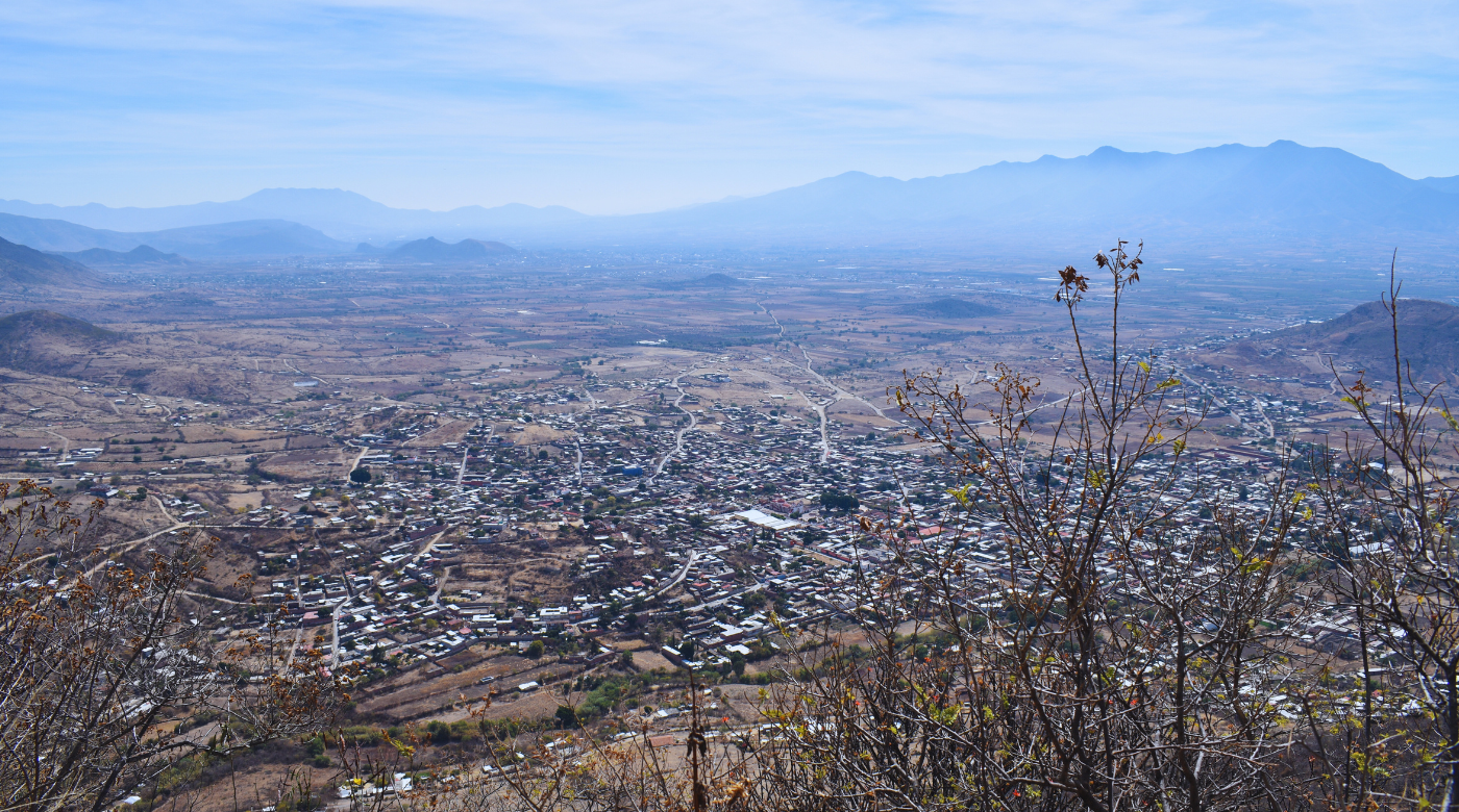 View of Oaxaca, Mexico from a hilltop hike.