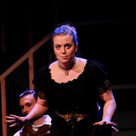 Lindsey Hansen<b>How did you get to such a dark place when portraying Mrs. Lovett in Sweeney Todd?</b>