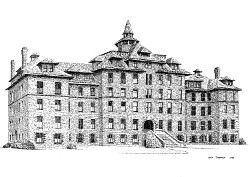 harstad As Heritage Society members, Betty and Orin Amundson received a framed etching of Harstad Hall (Old Main) in recognition of their thoughtful support of the university.