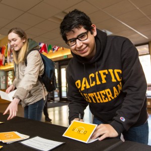 Thank a donor day at PLU, Feb. 28, 2019. (Photo: PLU/John Froschauer) Thank A Donor Day