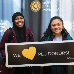Thank a donor day at PLU, Feb. 28, 2019. (Photo: PLU/John Froschauer) Thank A Donor Day