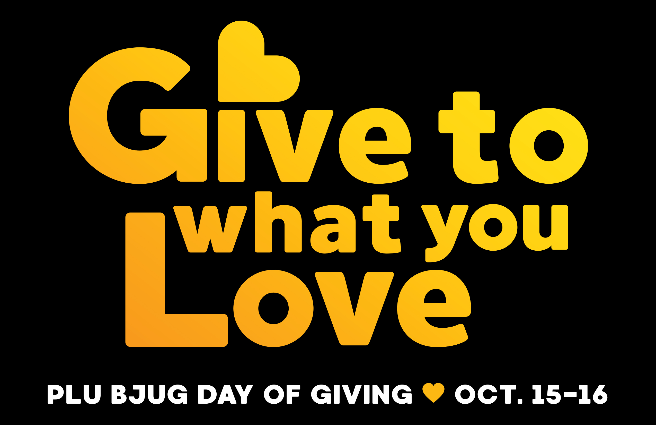 Give to what you love: PLU Bjug Day of Giving, Oct. 15-16