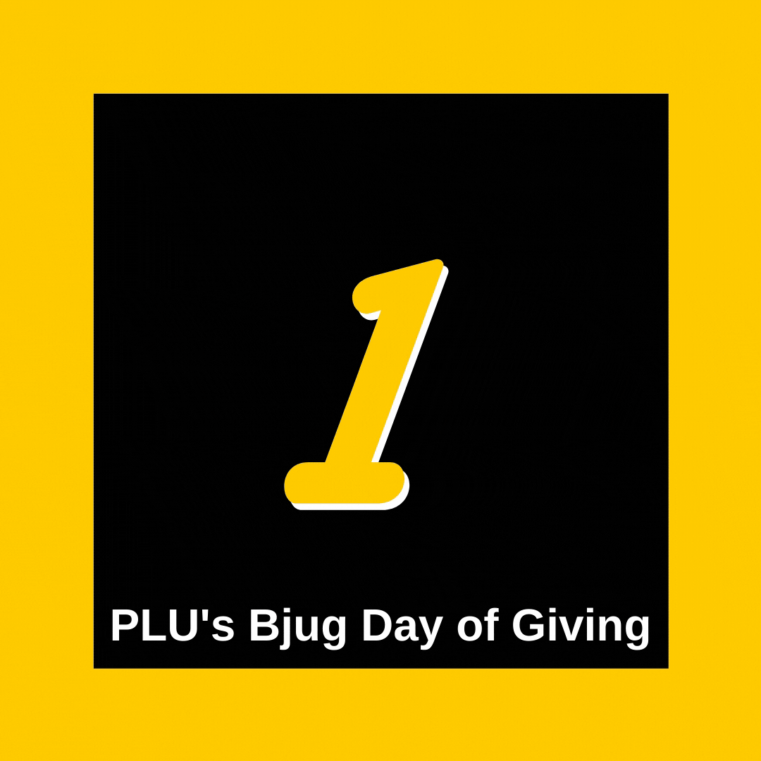 1 Year Donor Badge 1: PLU's Bjug Day of Giving