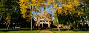 Autumn leaves on PLU campus