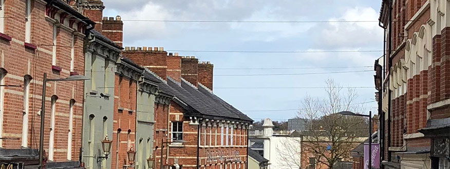 Street view in Northern Ireland city.