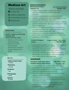 Graphic Design Sample Resume - Thumbnail