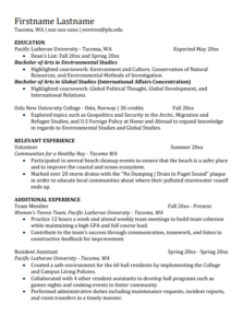 Interdisciplinary studies resume - thumbnail