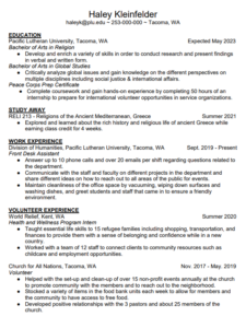 Religion resume sample - thumbnail