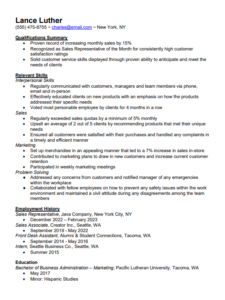 Skills Based resume - thumbnail image