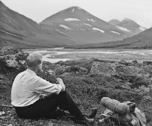 Dag Hammarskjöld in the Swedish wilderness near the Arctic Circle