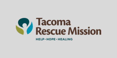 Tacoma Rescue Mission Logo for Tacoma Rescue Mission on light grey background