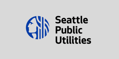 Seattle Public Utilities Logo for Seattle Public Utilities on light grey background
