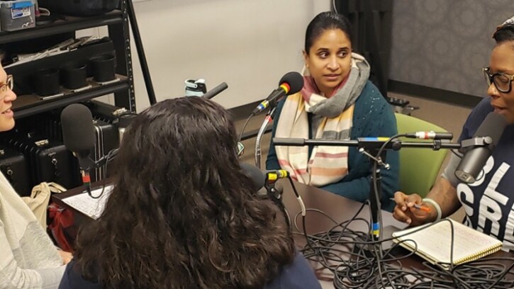 Angie Hambrick, PLU's Assistant Vice President of Diversity, Justice and Sustainability, sits down with anthropology professor and PLU Peace Corps Prep Program Coordinator Katherine Wiley, Hispanic studies professor Giovanna Urdangarain, and anthropology and global studies professor Dr. Ami Shah to discuss service abroad.