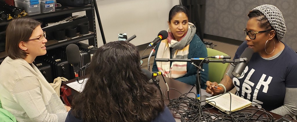 Angie Hambrick, PLU's Assistant Vice President of Diversity, Justice and Sustainability, sits down with anthropology professor and PLU Peace Corps Prep Program Coordinator Katherine Wiley, Hispanic studies professor Giovanna Urdangarain, and anthropology and global studies professor Dr. Ami Shah to discuss service abroad.