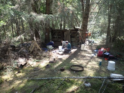 OLYMPUS DIGITAL CAMERA Excavation in front of the root shed.