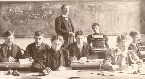 class with students and professor