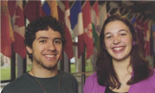 Anna McCracken ’14 and Bruno Correa ’15 represent PLU as the university’s first Peace Scholars at the Nobel Peace Prize Forum in Minneapolis.