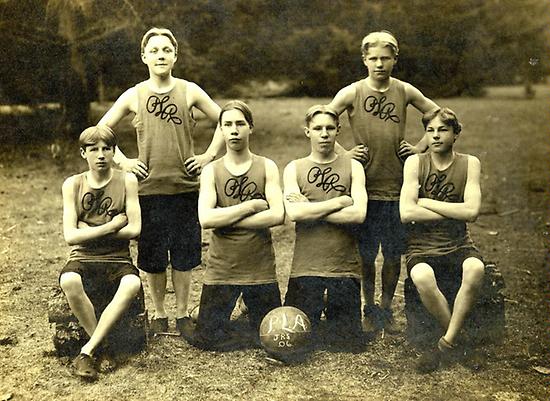 Pacific Lutheran Academy basketball players