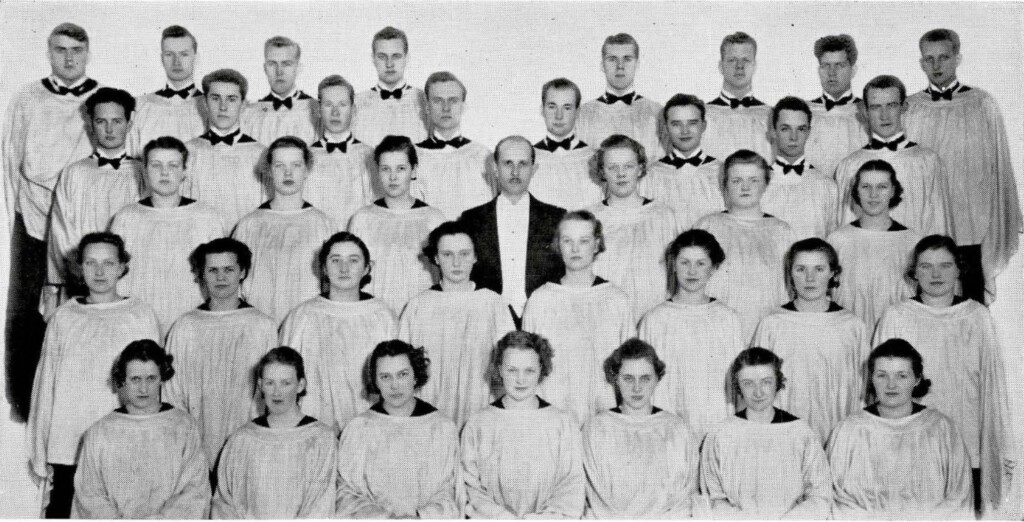 The Choir of the West group photo from the 1937 Saga yearbook The Choir of the West group photo from the 1937 Saga yearbook