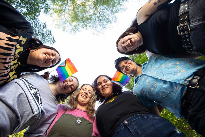 Pride-themed imagery for billboard campaign, Wednesday, Aug. 2, 2023, at PLU. (PLU Photo / Sy Bean)