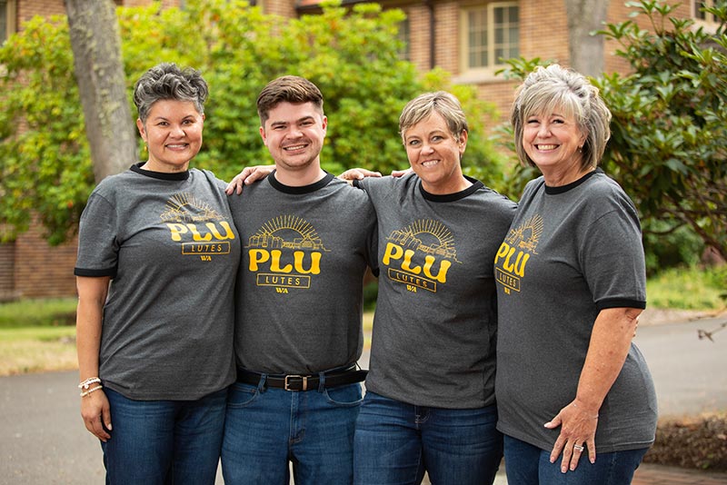 Wellbeing Services Resources group photo, Tuesday, Aug. 13, 2024, at PLU. (PLU Photo / Sy Bean)