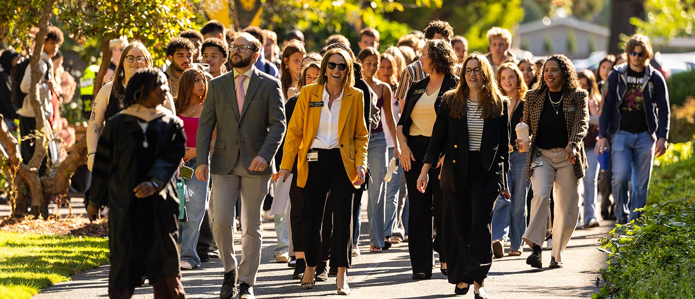 The 2026-2027 school year begins with Convocation, a bookend to New Student Orientation, Tuesday, Sept. 8, 2026, in Olson Gymnasium at PLU. (PLU Photo / Sy Bean) The 2026-2027 school year begins with Convocation, a bookend to New Student Orientation, Tuesday, Sept. 8, 2026, in Olson Gymnasium at PLU. (PLU Photo / Sy Bean)