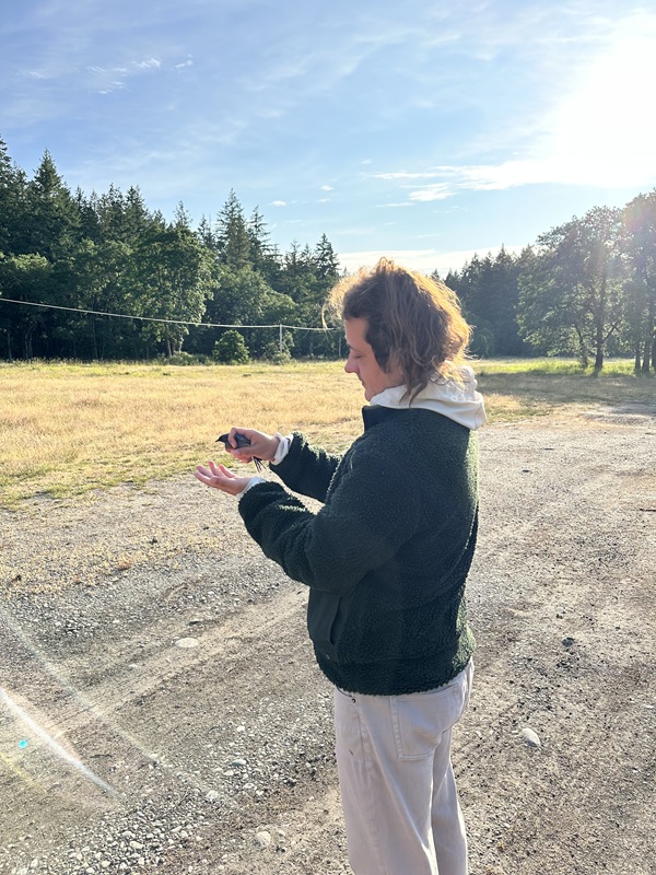 Toby Hartson a biology major and a senior