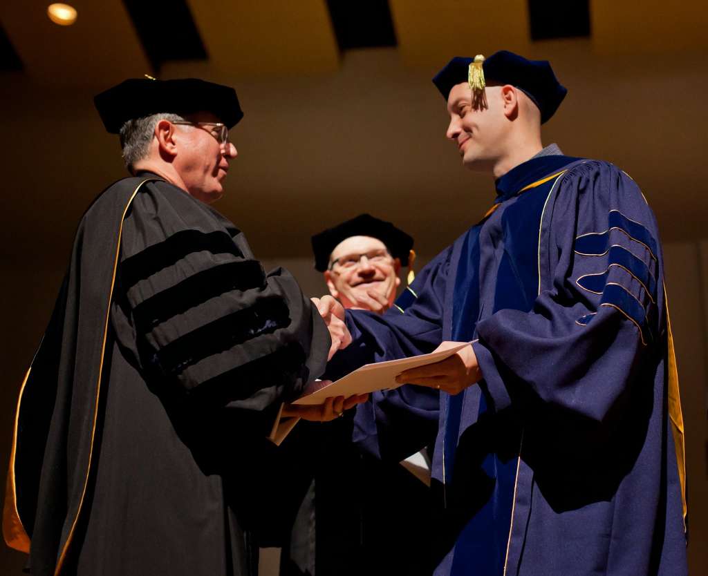 Dr. Michael Behrens receives this year's K.T. Tang Faculty Excellence Award in Research