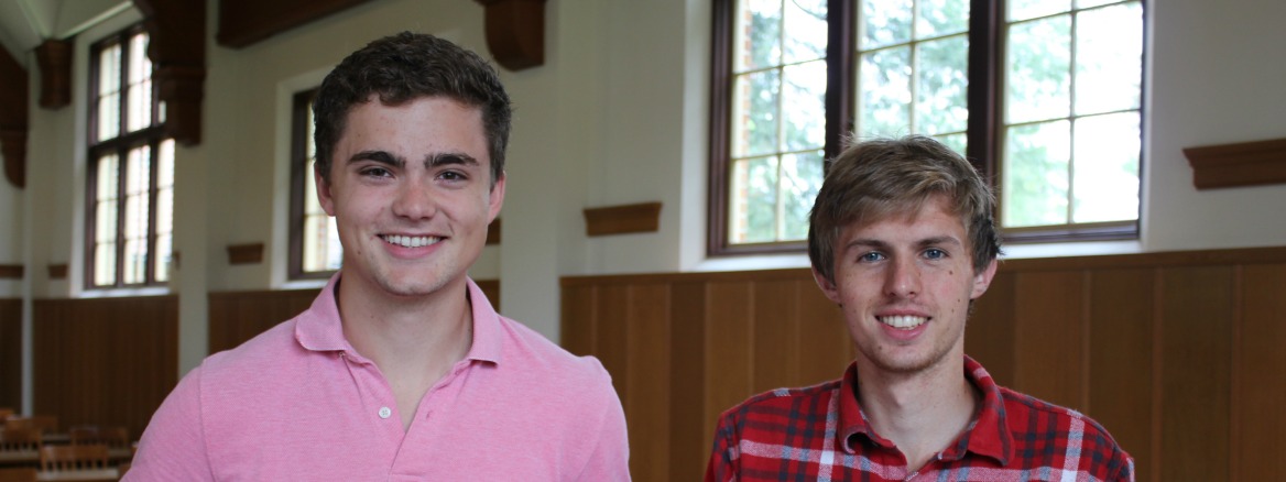 During Summer 2016, PLU students Marc Vetter and Matthew Macfarlane worked as the inaugural Benson Summer Research Fellows, receiving generous funding for their faculty-student research projects.